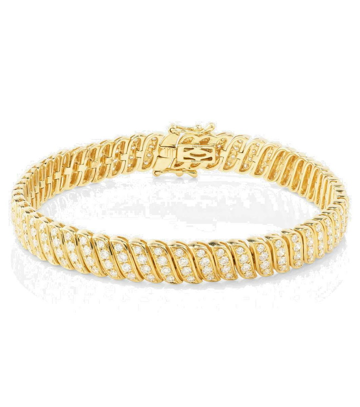 Photo: Anita Ko Zoe 18kt yellow gold bracelet with diamonds