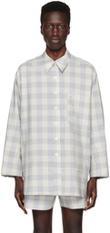 LOW CLASSIC Blue & Off-White Check Shirt