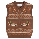 House Of Sunny Women's Duck Knit Vest in Tobacco