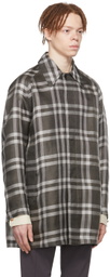 Cornerstone Brown Mulberry Silk Coat