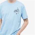 New Balance Men's Café Coffee T-Shirt in Blue Haze