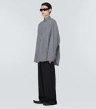 Balenciaga Oversized cotton-blend shirt