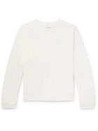 KAPITAL - Printed Loopback Cotton-Jersey Sweatshirt - White