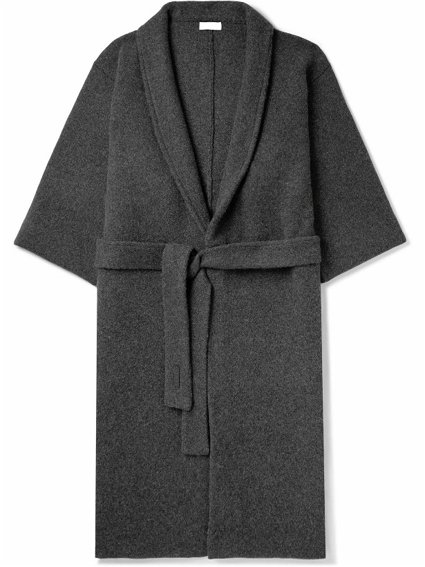 Photo: Fear of God - Shawl-Collar Wool and Cashmere-Blend Robe - Black