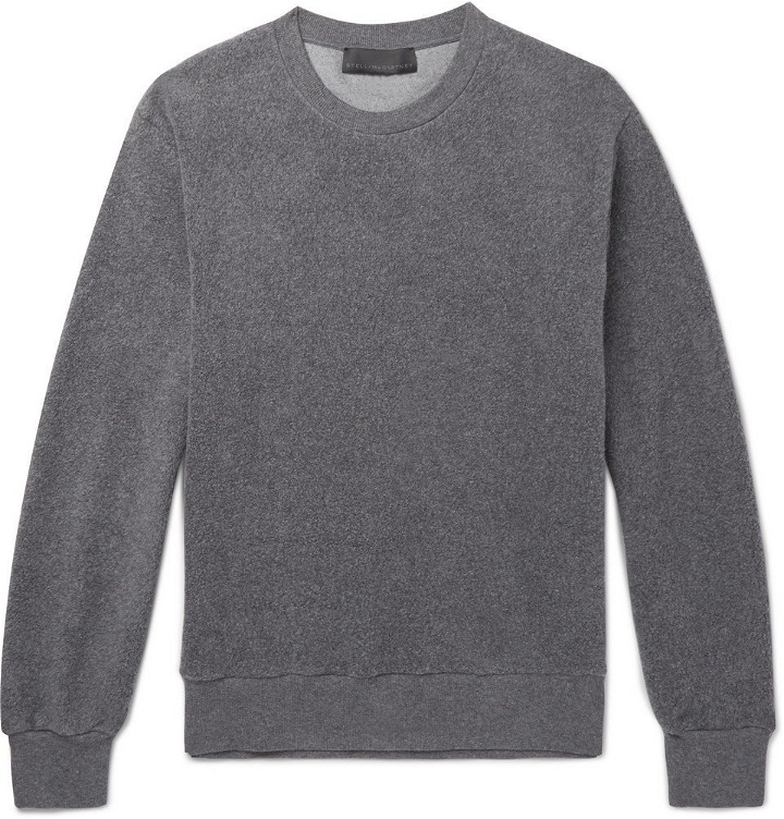 Photo: Stella McCartney - Ian Textured Cotton-Blend Sweatshirt - Men - Gray
