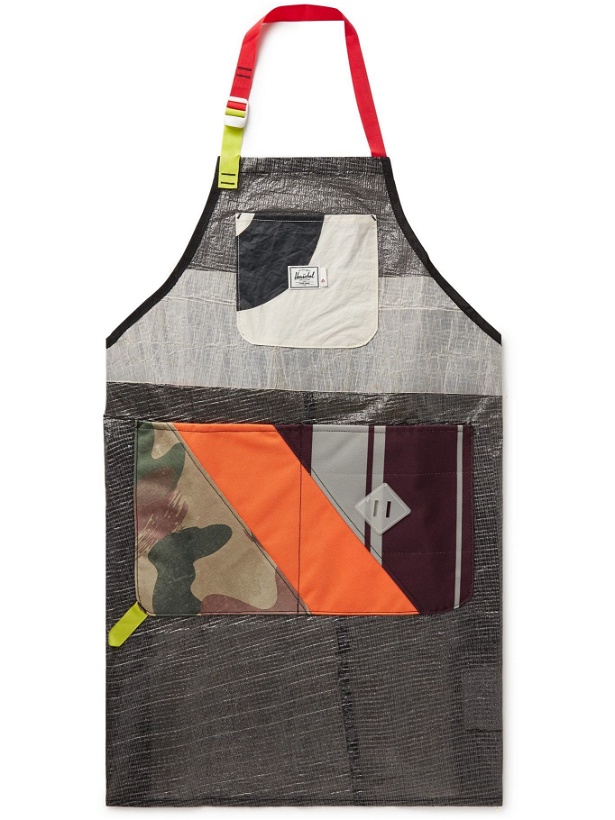 Photo: HERSCHEL SUPPLY CO - Re-Sail Utility Patchwork Recycled Shell and Canvas Apron