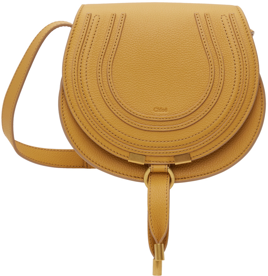 Chloé Yellow Marcie Small Saddle Bag