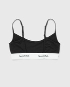 Sporty & Rich Serif Logo Bralette Black - Womens - (Sports ) Bras