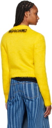 Moschino Yellow Intarsia Sweater