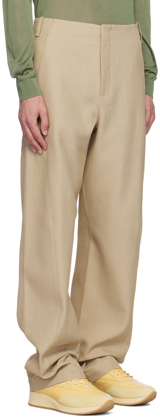 JACQUEMUS Beige La Casa 'Le pantalon Scala' Trousers Jacquemus