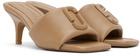 Marc Jacobs Beige 'The Leather J Marc' Heeled Sandals