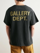 Gallery Dept. - Glittered Logo-Print Cotton-Jersey T-Shirt - Black