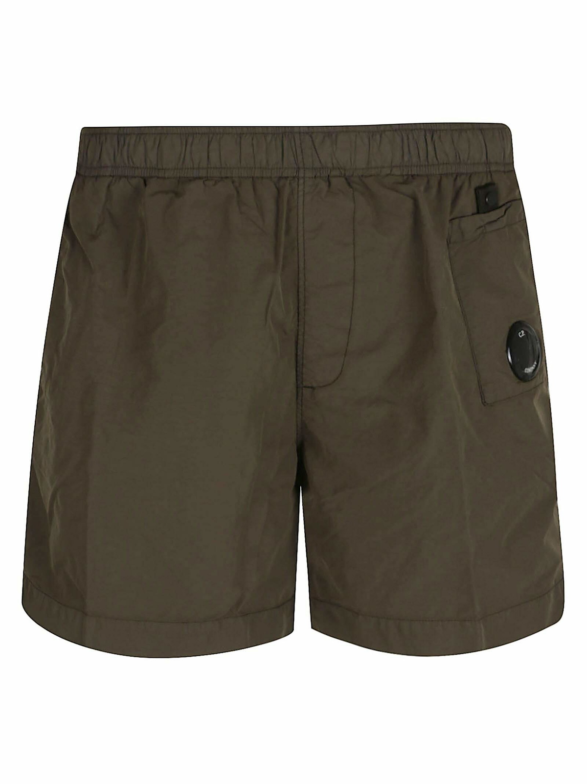 C.P. Company Men's Flatt Nylon Swim Shorts in Black C.P. Company