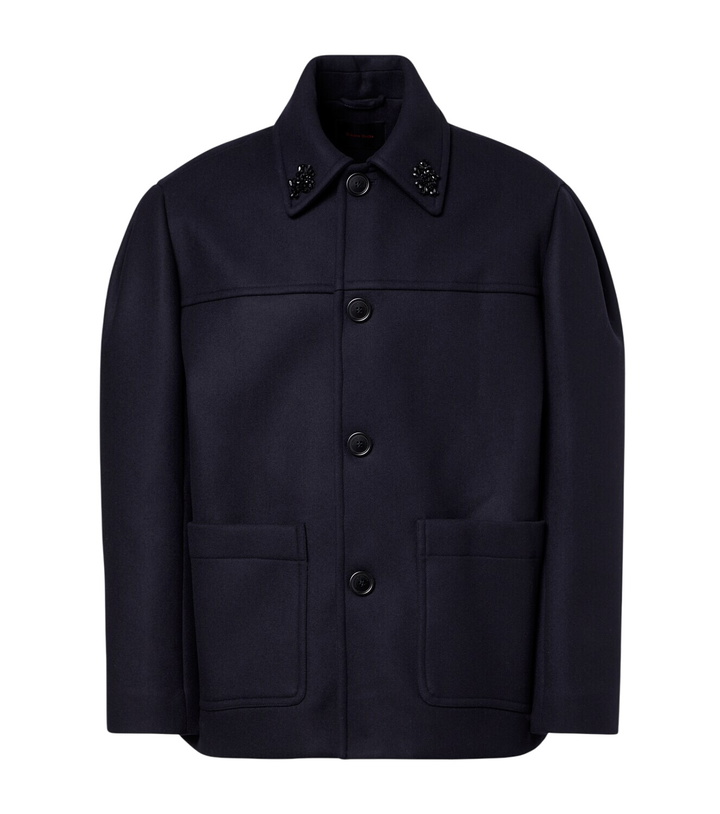 Photo: Simone Rocha Embellished wool-blend jacket