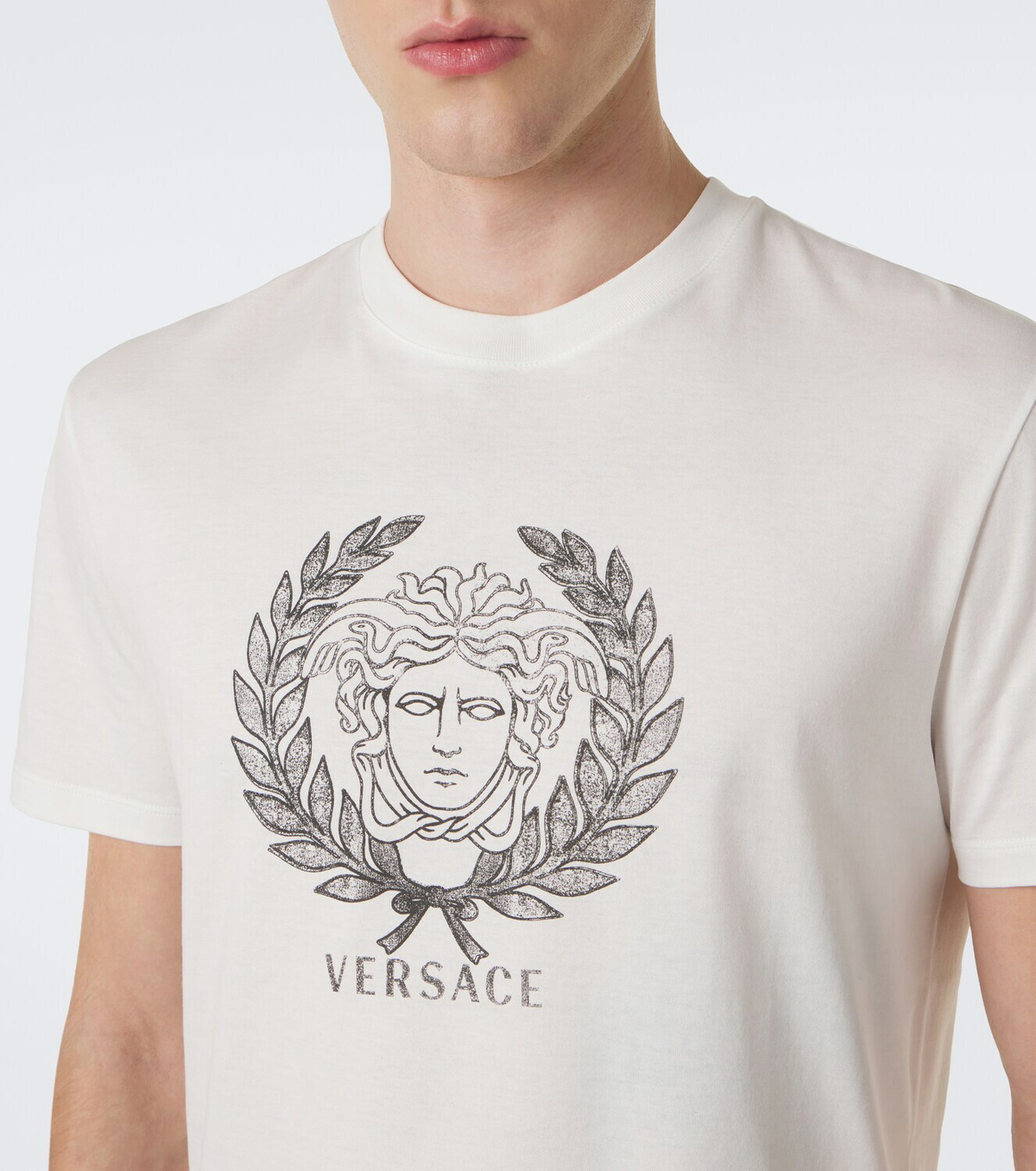 Versace Medusa printed cotton jersey T-shirt