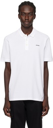 Hugo White Bonded Polo