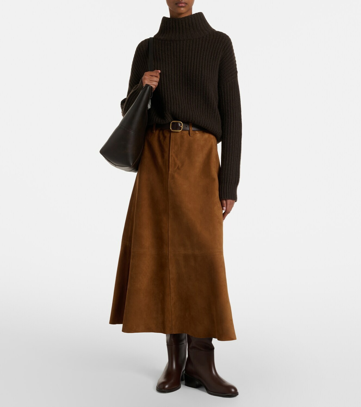 Citizens of Humanity Cassia suede midi skirt