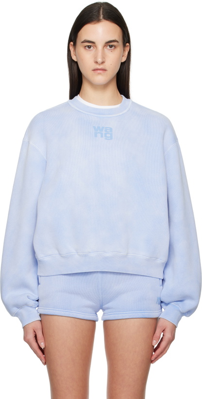 Photo: alexanderwang.t Blue Puff Logo Sweatshirt