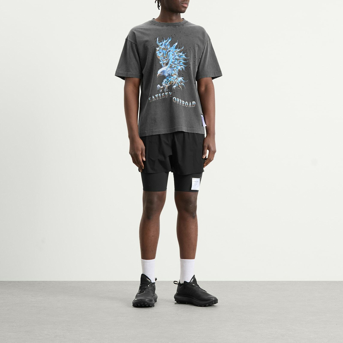 Satisfy Men's MothTech T-Shirt in Aged Black