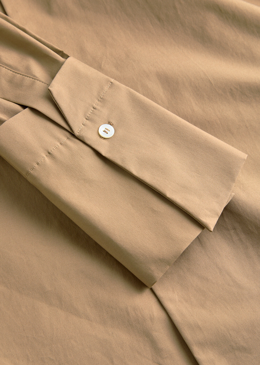 Darkpark Jodie Cotton-poplin Shirt Camel