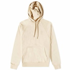 AMI Paris Men's AMI Tonal Small A Heart Popover Hoodie in Vanilla