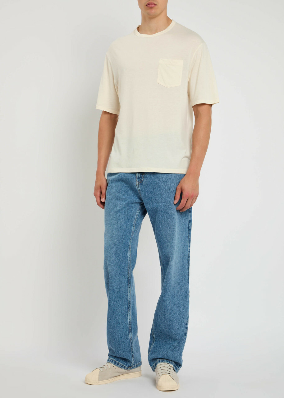 Officine Générale Benny Jersey T-shirt Cream