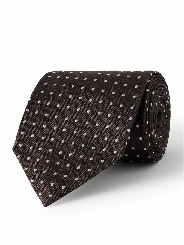 Photo: TOM FORD - 8cm Polka-Dot Silk Tie