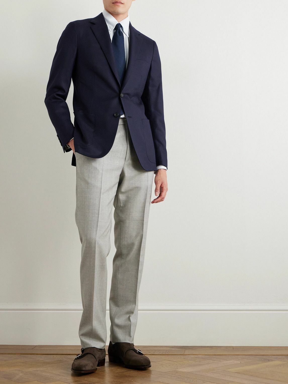 Kingsman - Slim-Fit Wool Blazer - Blue