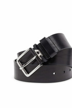 Diesel 4 cm crinkle leather belt - Belts Mens in Black