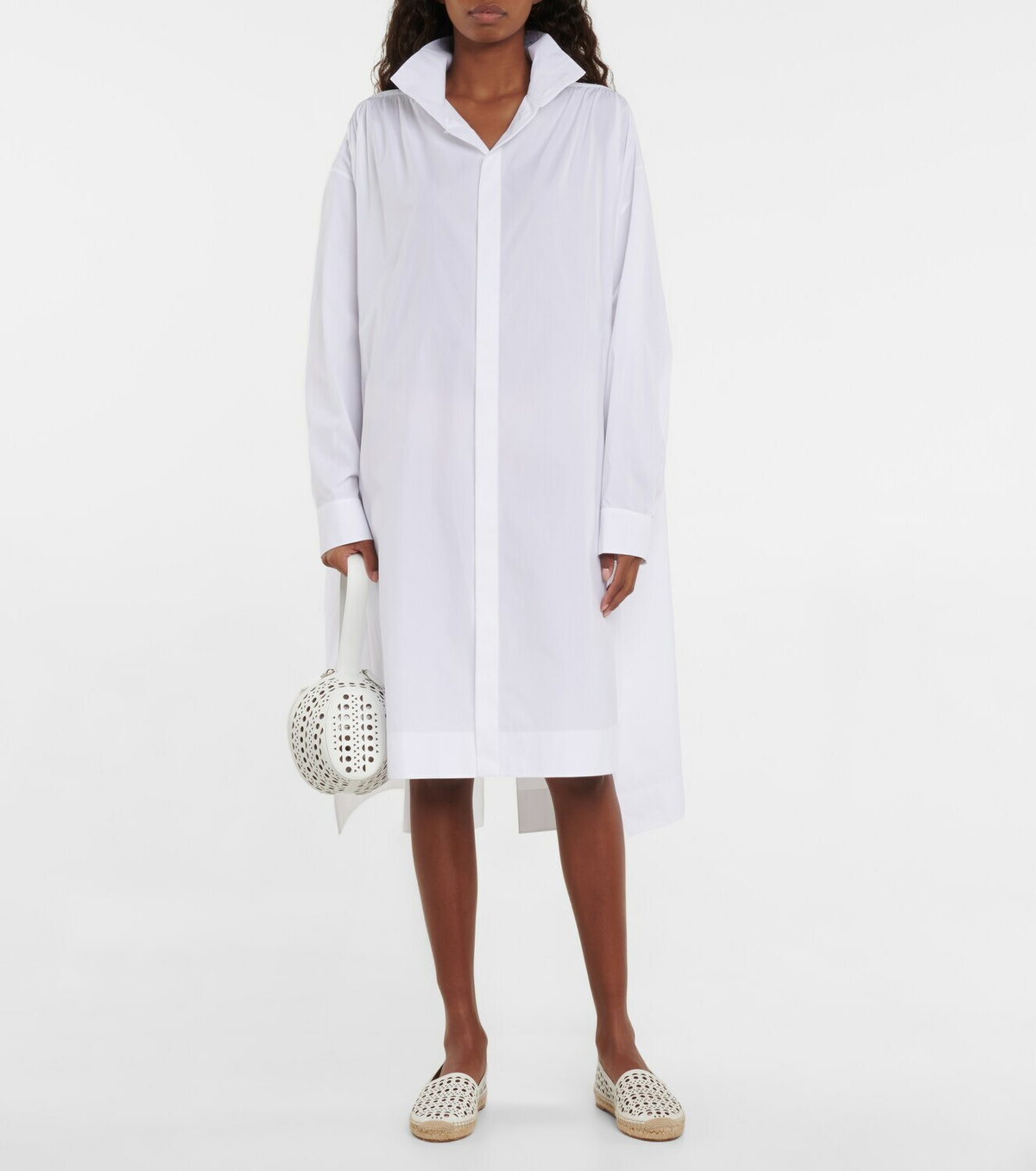 Alaïa Laser-cut leather espadrilles