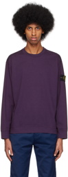 Stone Island Purple Patch Long Sleeve T-Shirt