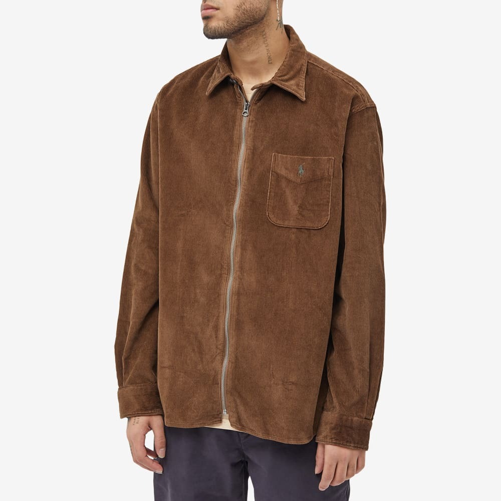 Polo Ralph Lauren Men's Corduroy Zip Shirt in Cooper Brown Polo