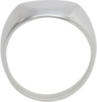 Jil Sander Silver Classic Chevalier Ring