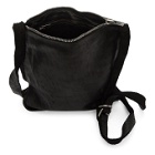Guidi Black Leather Security Bag