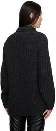 OUR LEGACY Gray Big Piquet Sweater