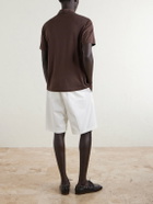 Slowear - Cotton and Silk-Blend Jersey Polo Shirt - Brown