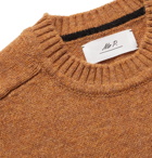 Mr P. - Mélange Shetland Wool Sweater - Brown