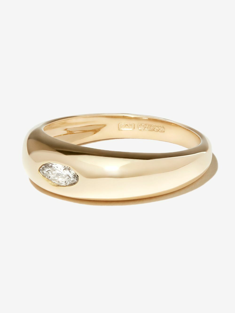 Jacquie Aiche 14K Yellow Gold Dome Diamond Ring