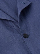 Anderson & Sheppard - Linen Overshirt - Blue
