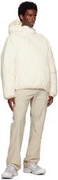 POST ARCHIVE FACTION (PAF) White Warped Down Jacket