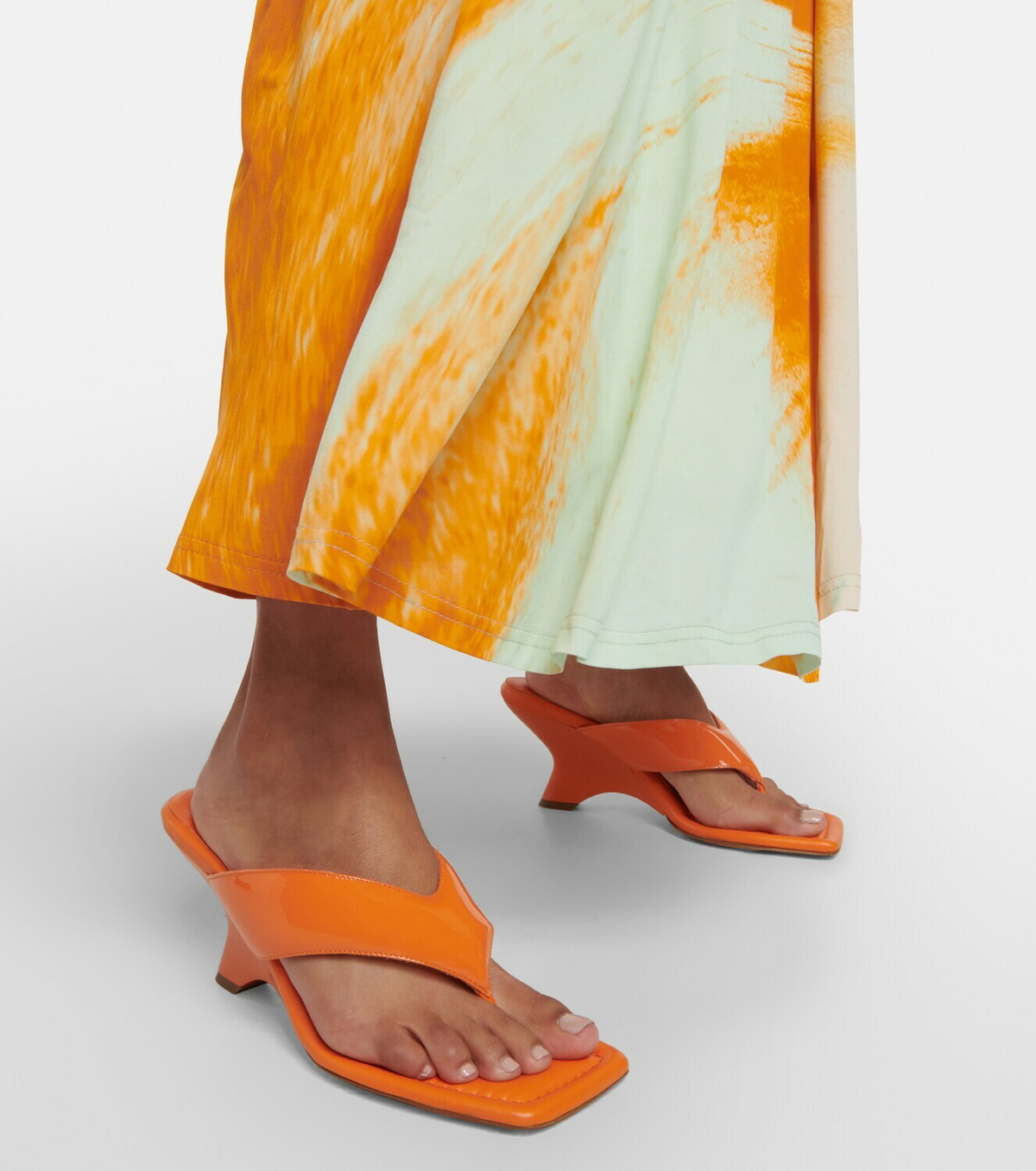 Gia Borghini - Gia 6 leather thong sandals