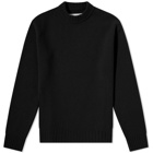 Jil Sander Men's Chunky Crew Knit in Black