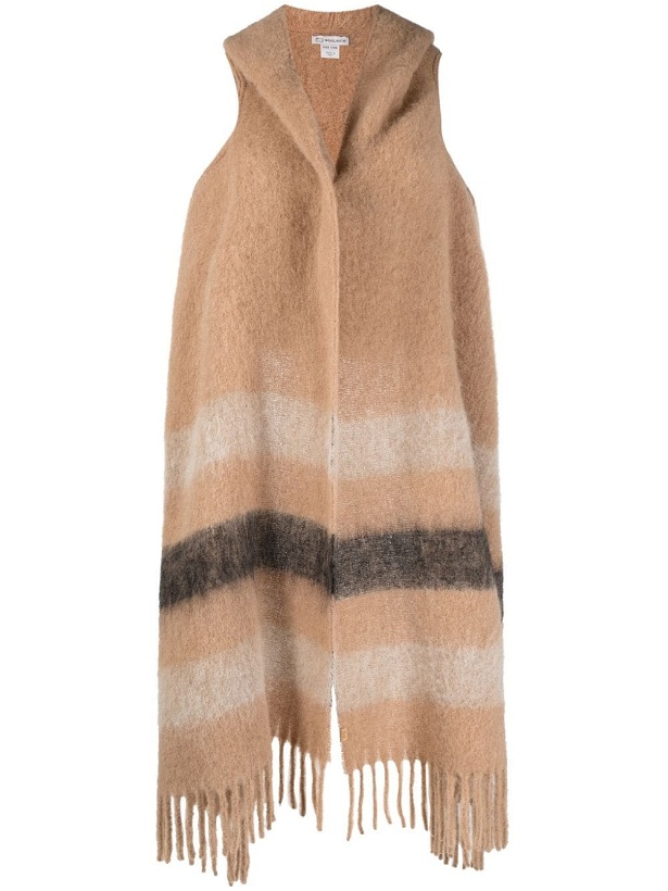 Photo: WOOLRICH - Hooded Wool Blend Cape Scarf