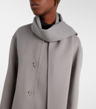 'S Max Mara Scarf-detail virgin wool coat