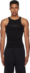 VETEMENTS Black Oval Logo Tank Top
