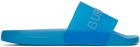 Burberry Blue Logo Slides