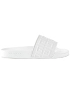 Givenchy - Logo-Embossed Rubber Slides - White