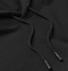 Off-White - Slim-Fit Logo-Print Loopback Cotton-Jersey Hoodie - Men - Black