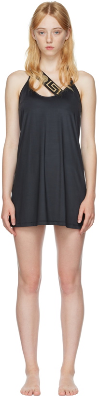 Photo: Versace Underwear Black Polyester Cover Up Dress