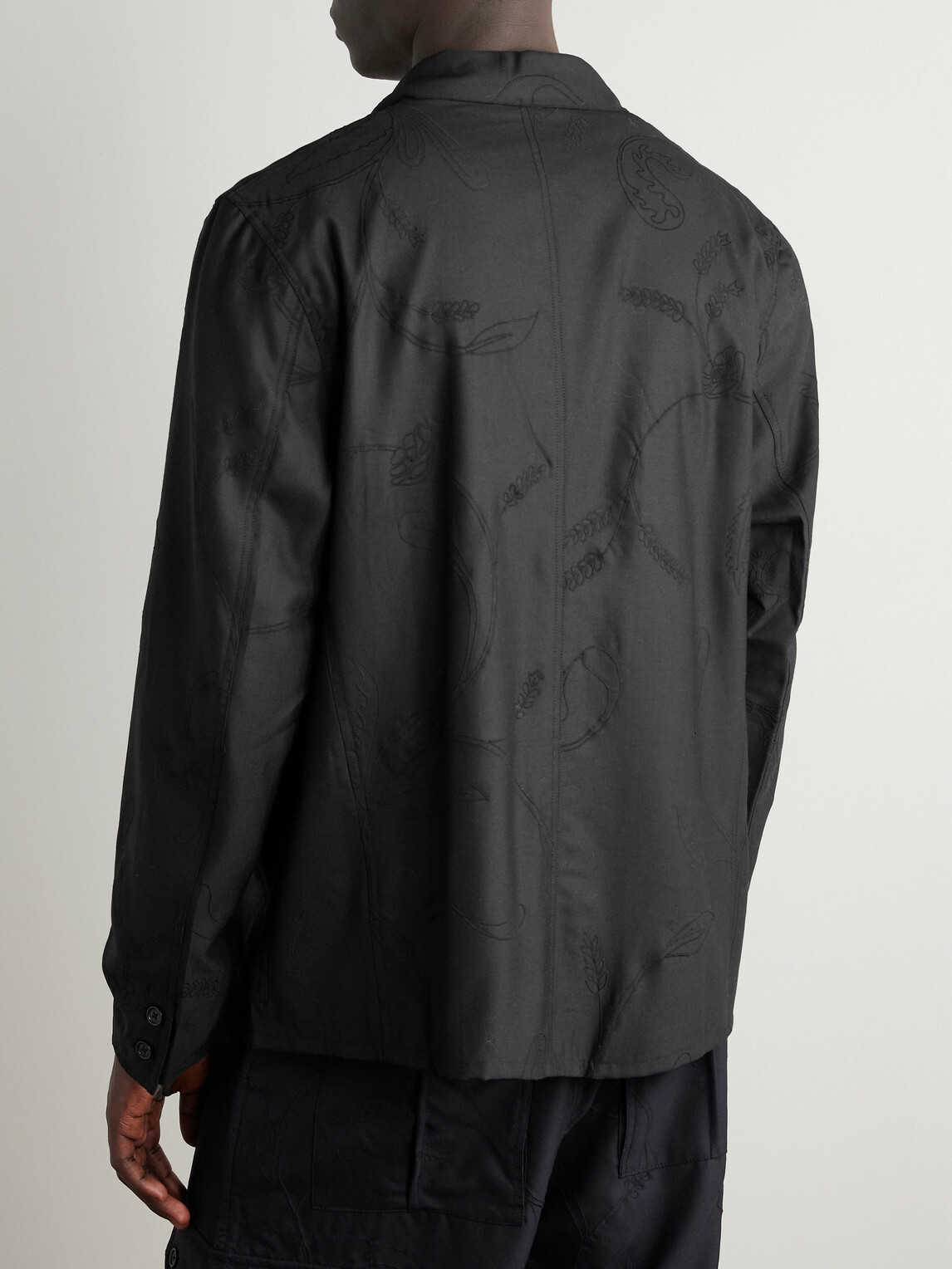 Kardo - Somesh Checked Cotton Blazer - Black